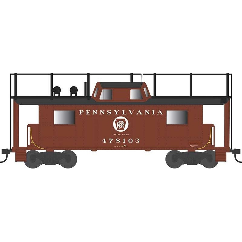 HO N8 Caboose PRR Cir. Key. Cen. Reg. w/Trainphone #478116 R