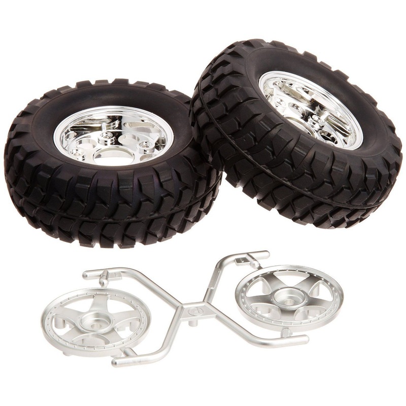 Tamiya 54554 (OP1554) CC01 Rock Block Tires w/2pc 5-Spoke Wheels