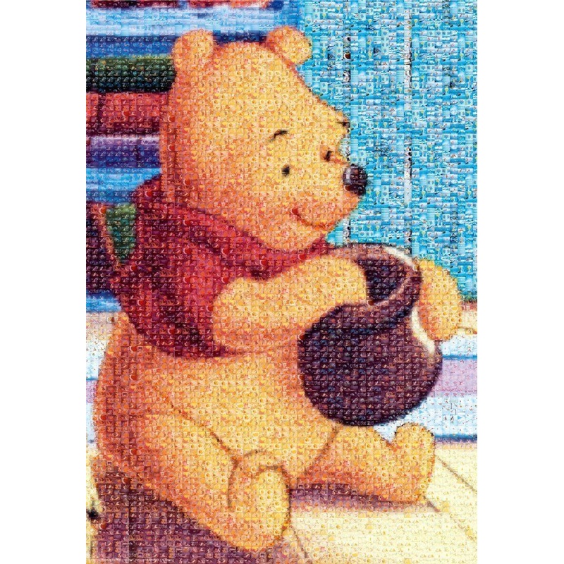 Tenyo Japan Jigsaw Puzzle D-1000-444 Disney Mosaic Art Winnie-the-Pooh (1000 pie