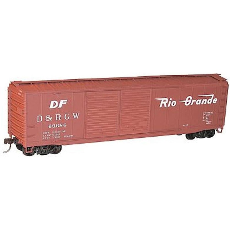50′ AAR Dbl Door Riveted Boxcar Kit Denver & RGW