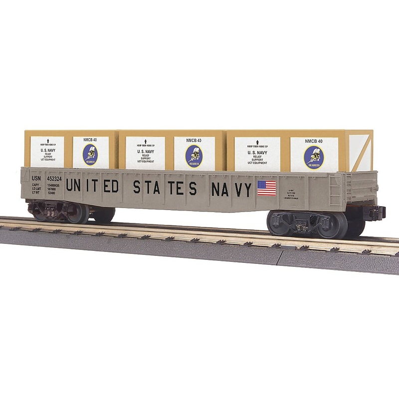 O US NAVY GONDOLA W/CRATE