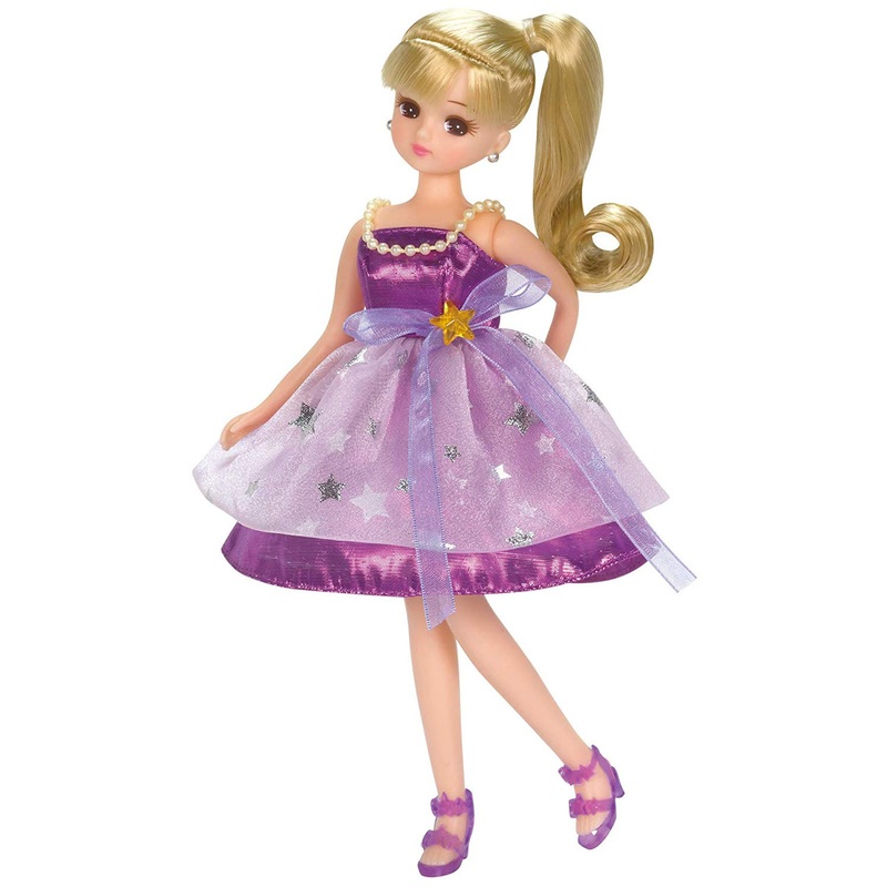 Takara Tomy LW-03 Licca-chan Purple Star Dress