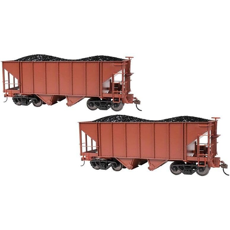 2-Bay Steel Hopper unlettered oxide-red