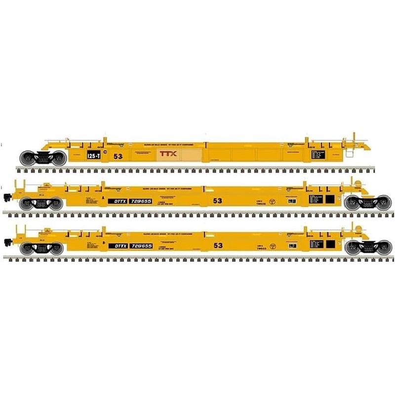 53′ Articulated Well Car TTX #728475 (3)