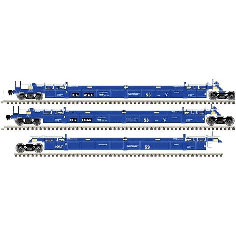 53′ Articulated Well Car TTX #888663 (3)