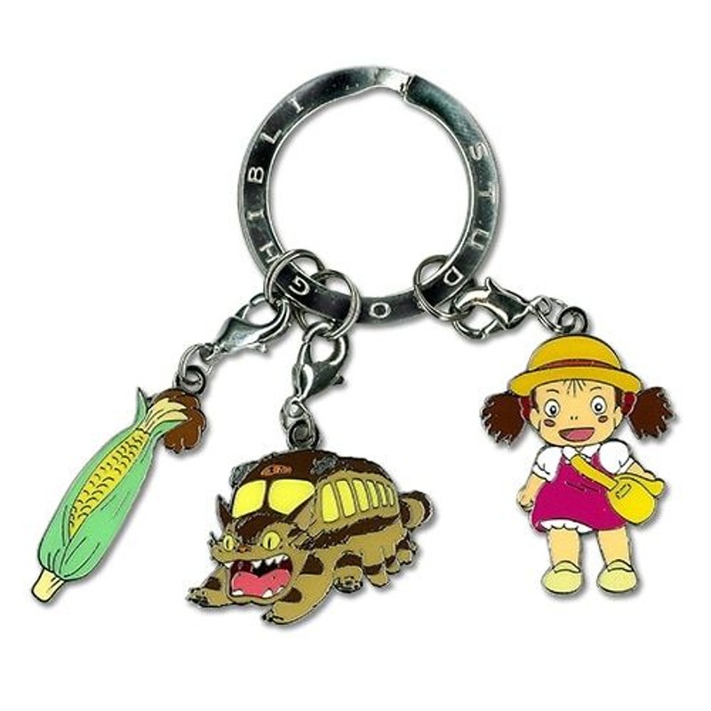 Studio Ghibli Keychain My Neighbor Totoro – Cat Bus, Mei and Corn