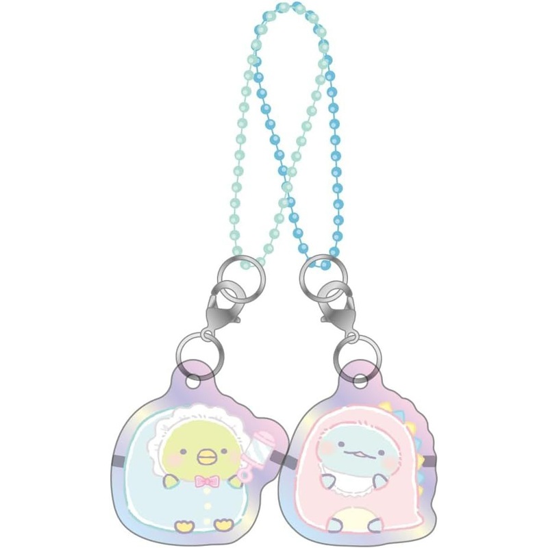 T’s Factory Sumikko Gurashi Aurora Pair Acrylic Keychain Penguin? & Tokage (Sumikko Baby)