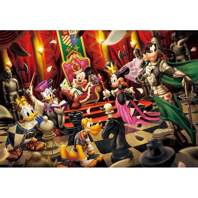 Tenyo Japan Jigsaw Puzzle D-1000-478 Disney Welcome to the World of Chess (1000 Pieces)