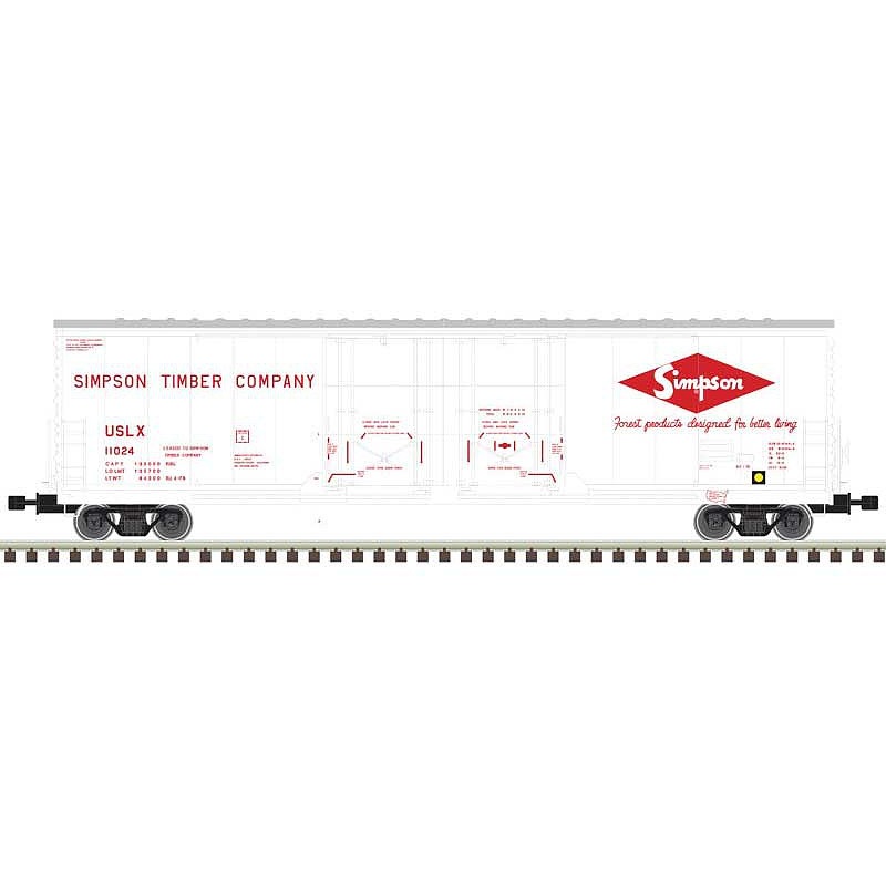 53′ Evans DPD Boxcar Simpson Timber Co #10407