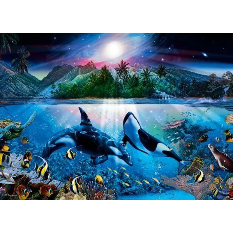 Epoch Jigsaw Puzzle 21-303 Lassen Harmonious Orca II (3000 S-Pieces)