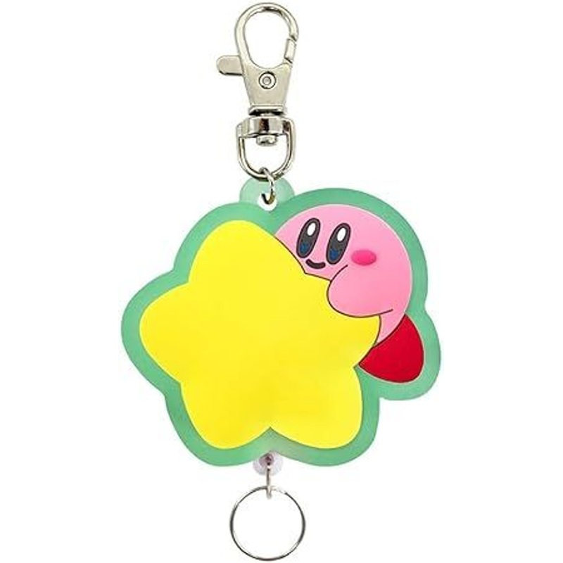 SK JAPAN Kirby Rubber Reel Keychain with Stars