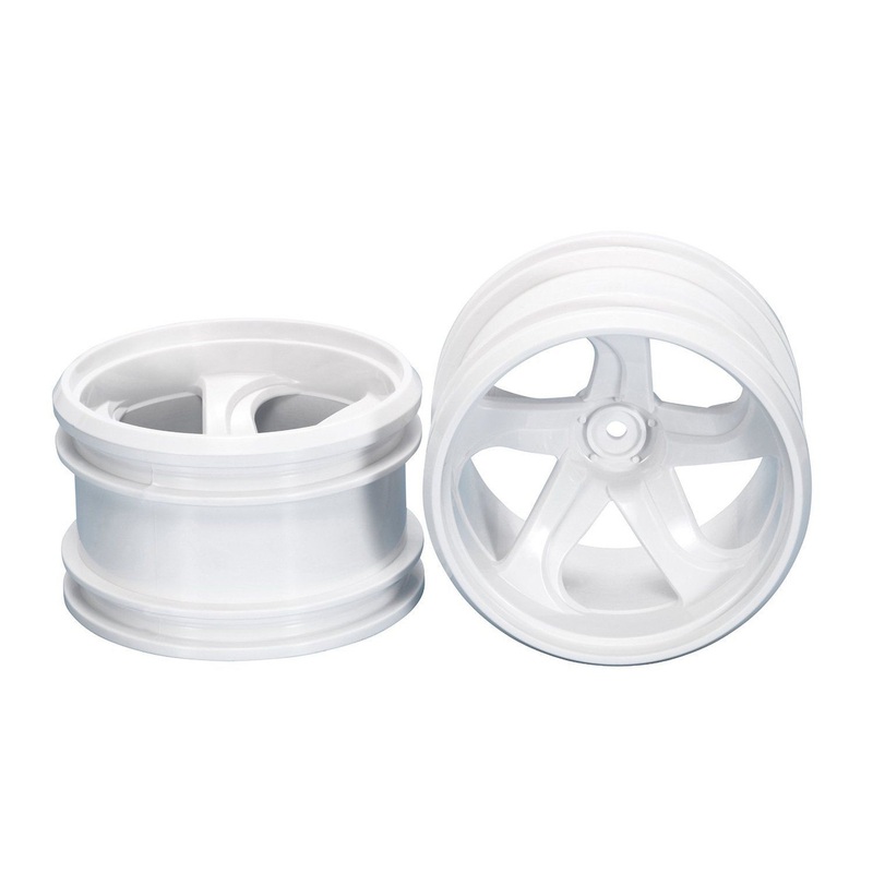 Tamiya 54676 (OP1676) GF-01 White 5-Spoke Wheels