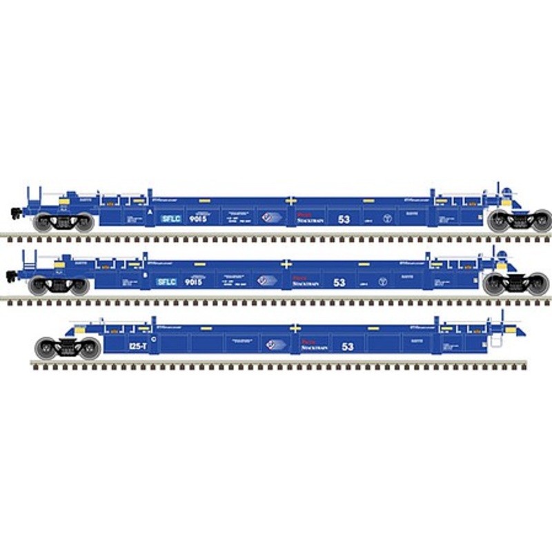 53′ Articulated Well Car BNSF #9051 (3)