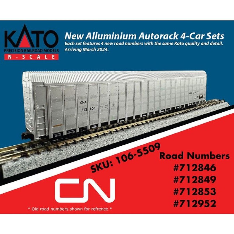 Autorack CN 4 Car Set – N-Scale