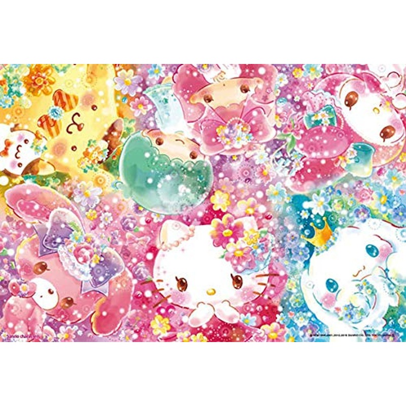 Beverly Jigsaw Puzzle 33-173 Sanrio Hello Kitty Surrounded by Flowers (300 Pieces)
