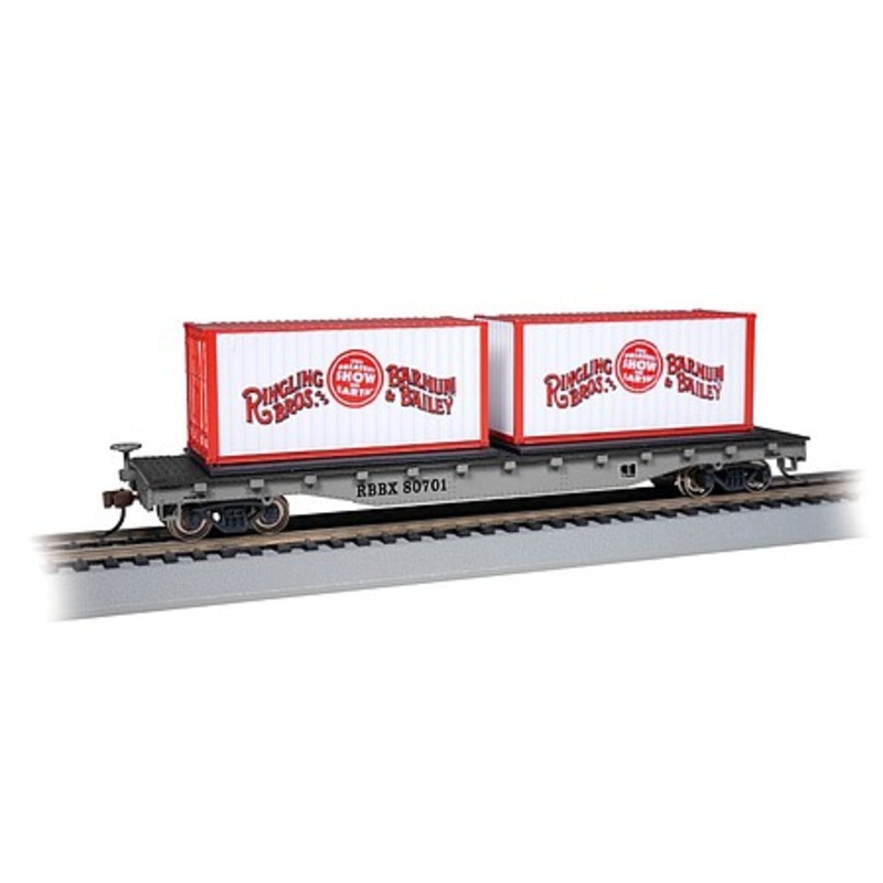 Ringling Bros. Flat Car with Containers #80701