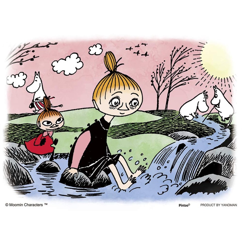 Yanoman Jigsaw Puzzle 2301-04 Moomin In the Spring Stream (150 Plastic Pieces)
