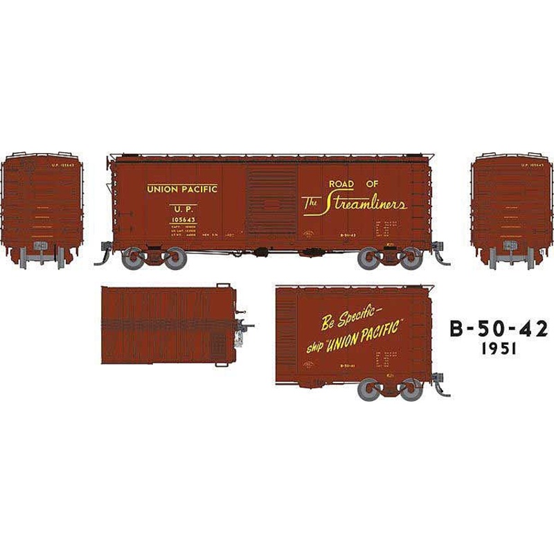 40′ B-50-42 Boxcar Union Pacific Set #1