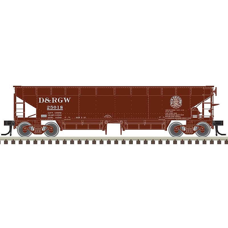 70-Ton Ballast Car Hopper Rio Grande (3)