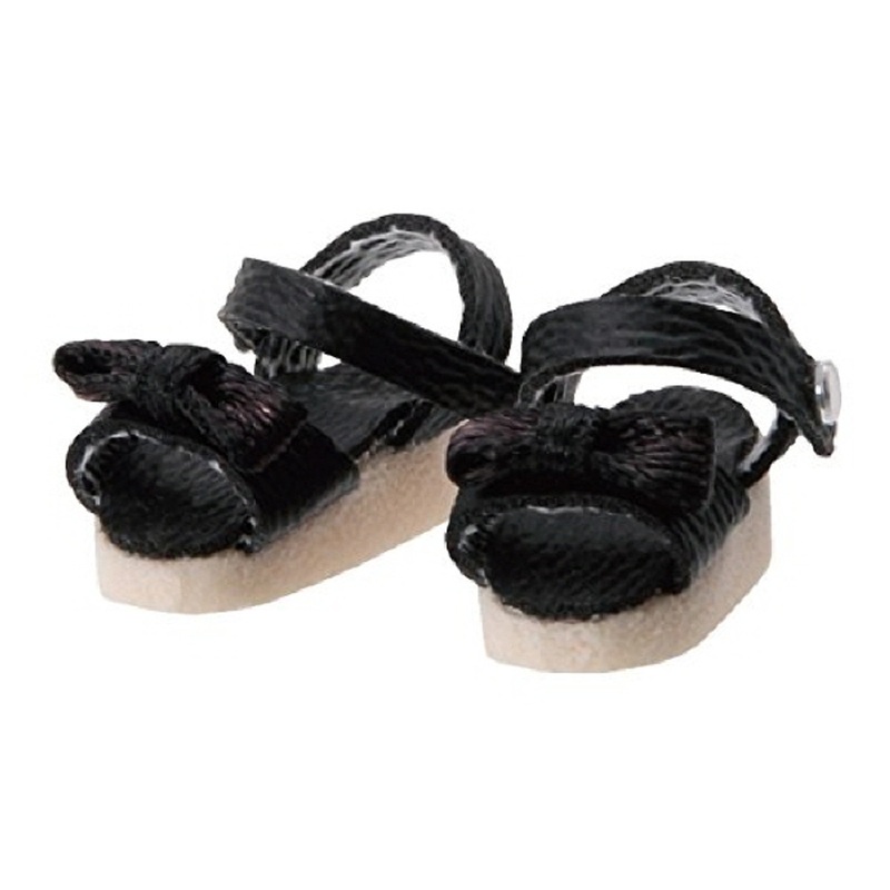 Azone PIC146-BLK 1/12 Ribbon Strap Sandals Black