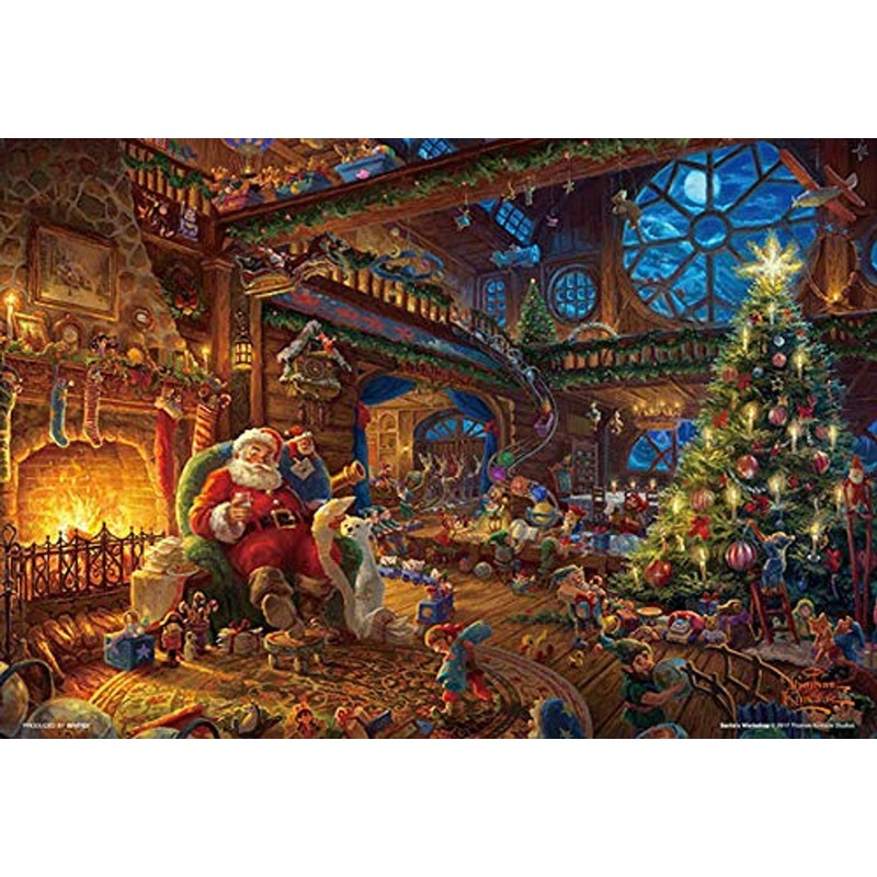 Beverly Jigsaw Puzzle 93-140 Thomas Kinkade Santa Workshop (300 Pieces)