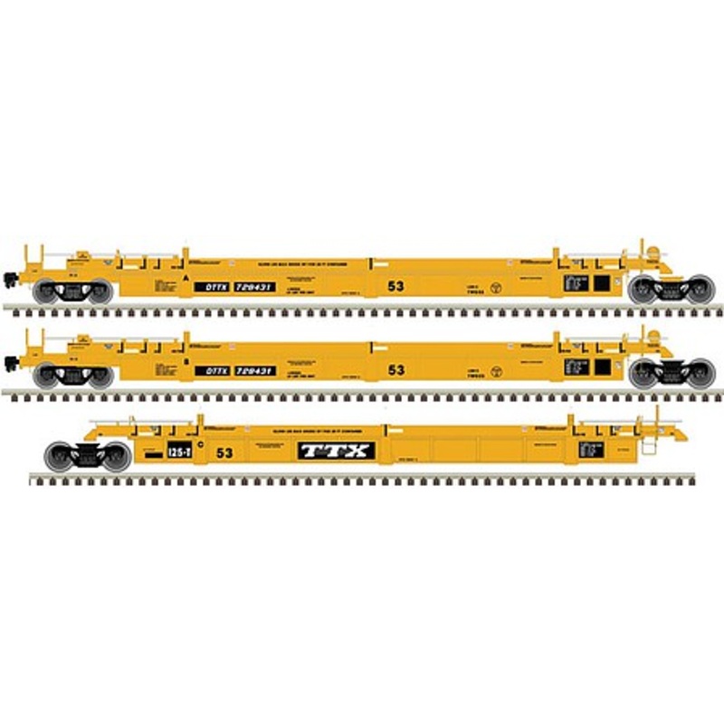 53′ Articulated Well Car TTX #728711 (3)