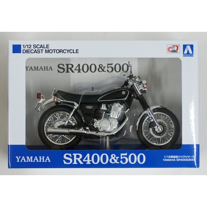 Aoshima Skynet 05870 YAMAHA SR400 Yamaha Black 1/12 Scale Finished Model
