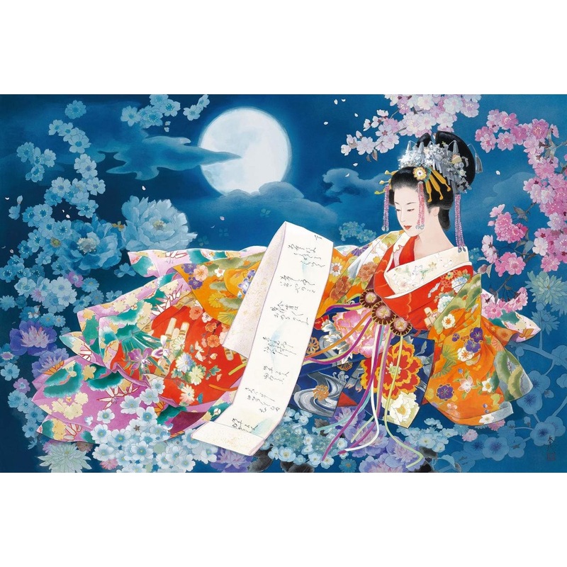Epoch Jigsaw Puzzle 13-028 Haruyo Yumetsukiyo (1000 Pieces) Glowing Puzzle