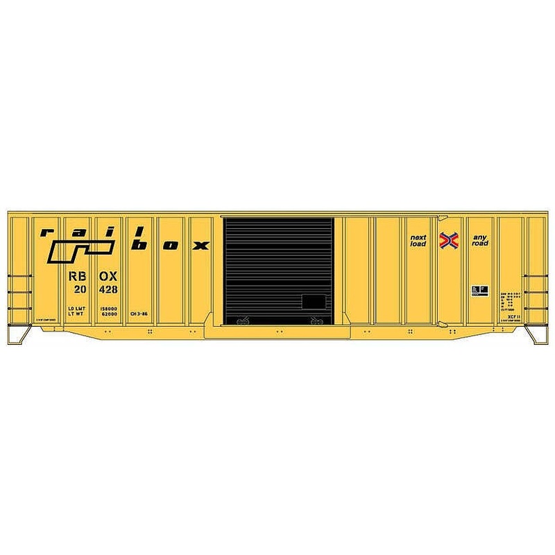 HO Railbox 50′ Ext. Post Steel Boxcar