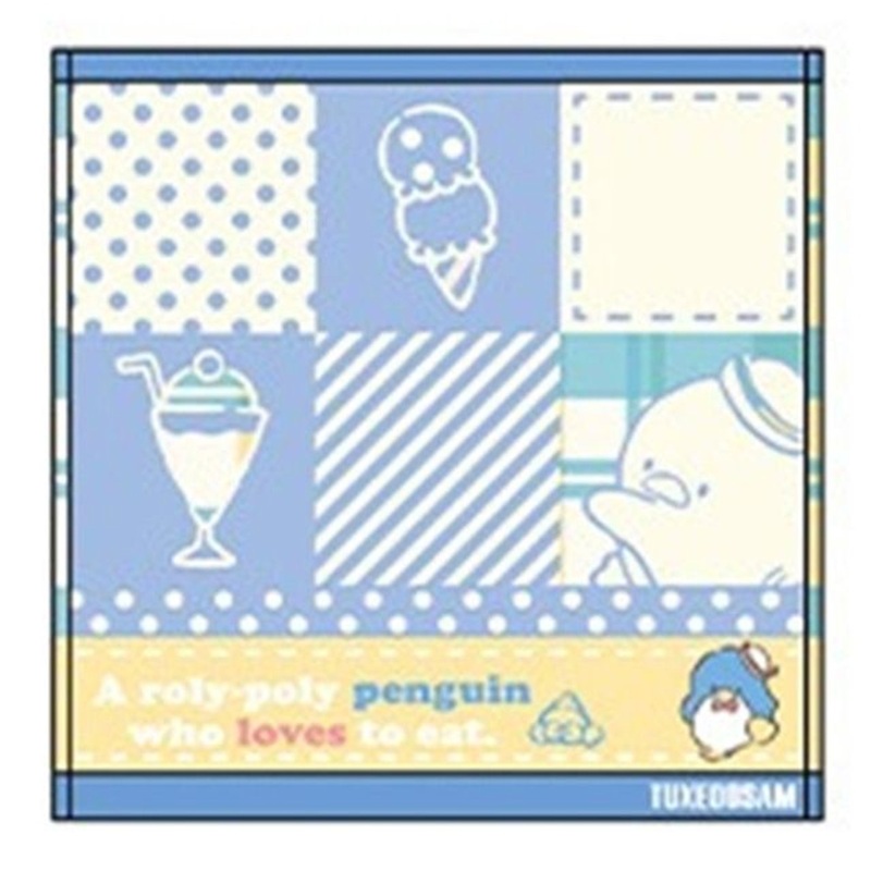 Marushin Sanrio Mini Towel – Tuxedo Sam (Retro Block)