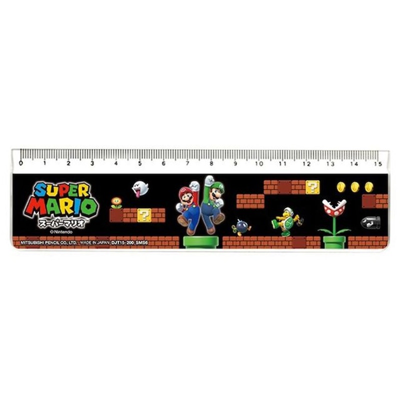 Mitsubishi Pencil Super Mario 15cm Ruler