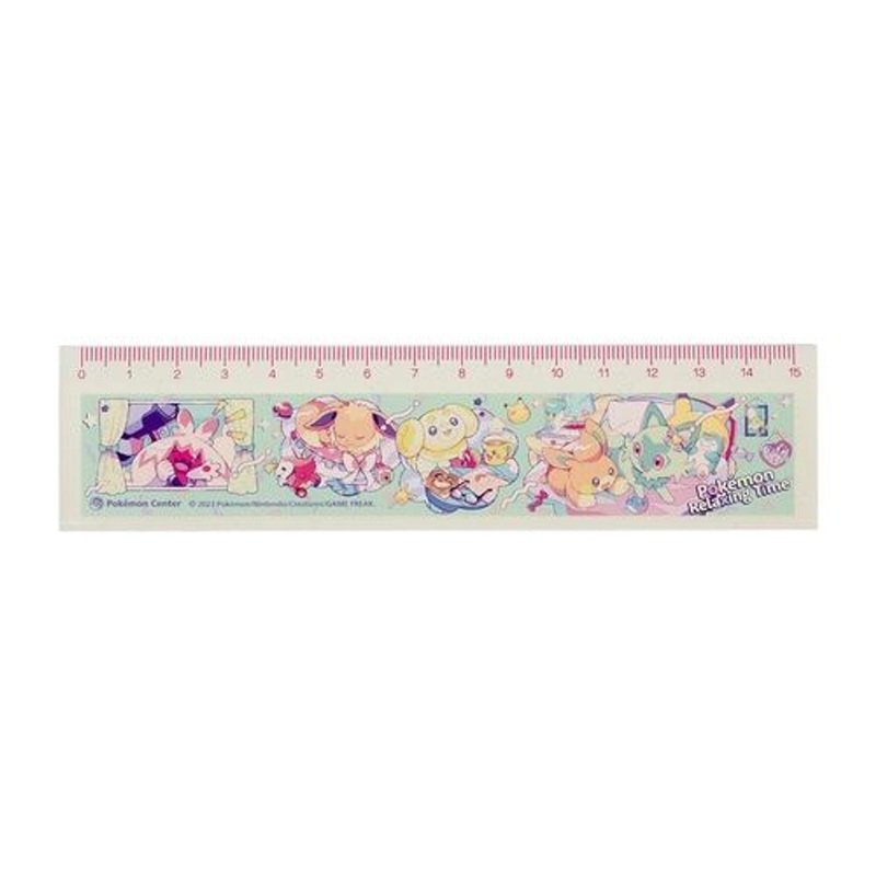 Pokemon Center Original 15cm Ruler – Pokemon Relaxing Time
