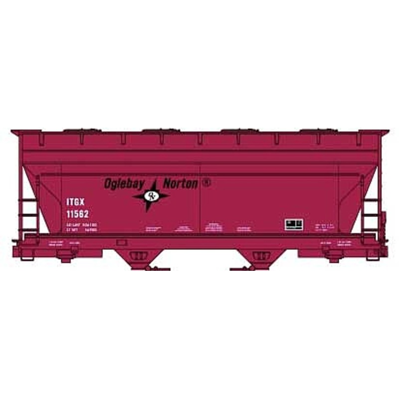 Ho 2-Bay ACF Oglebay Norton Cvd Hopper