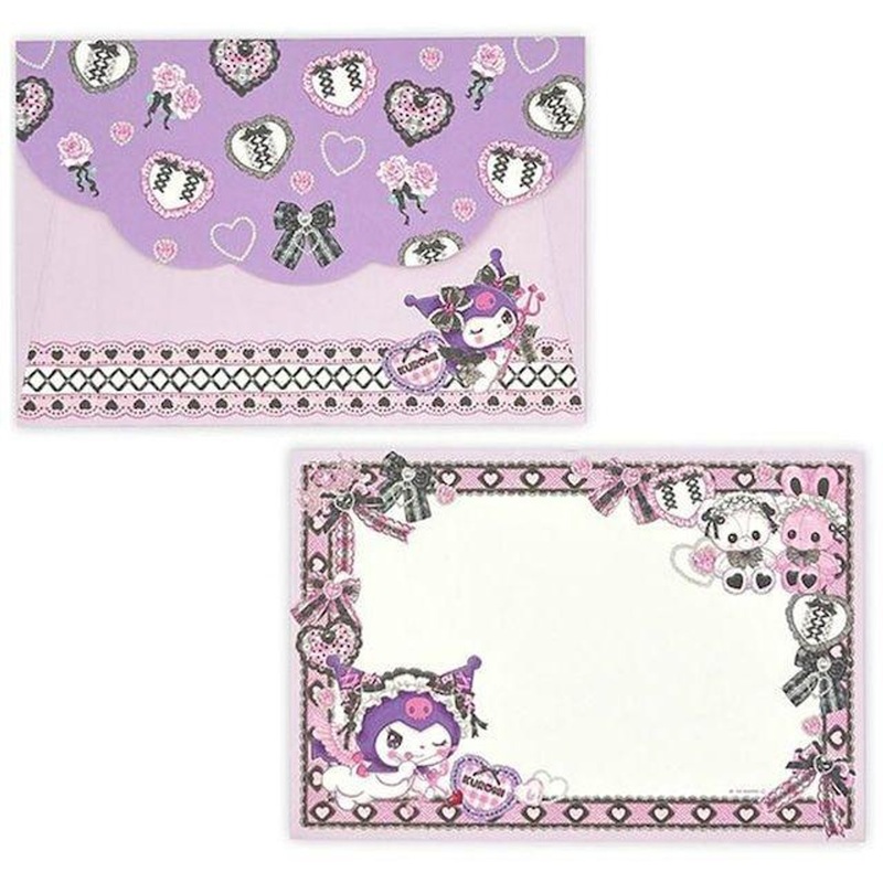 Sanrio Characters x Amenomori Fumika Letter Set Kuromi