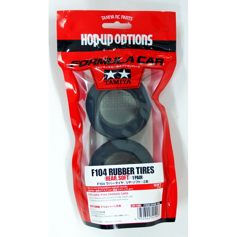 Tamiya 54199 (OP1199) F104 Rubber Tires (Rear/Soft)