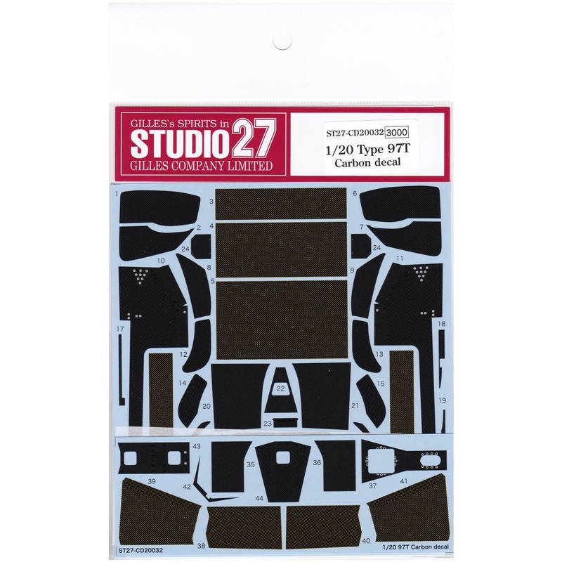 Studio27 ST27-CD20032 Lotus Type 97T Carbon Decal for Fujimi 1/20
