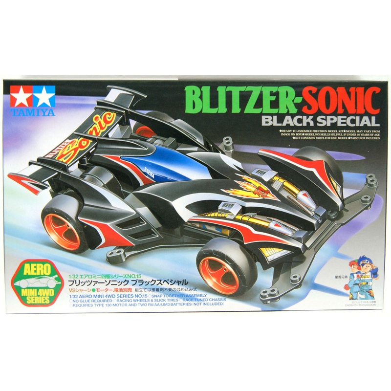 Tamiya 19615 Mini 4WD Blitzer Sonic Black Special 1/32