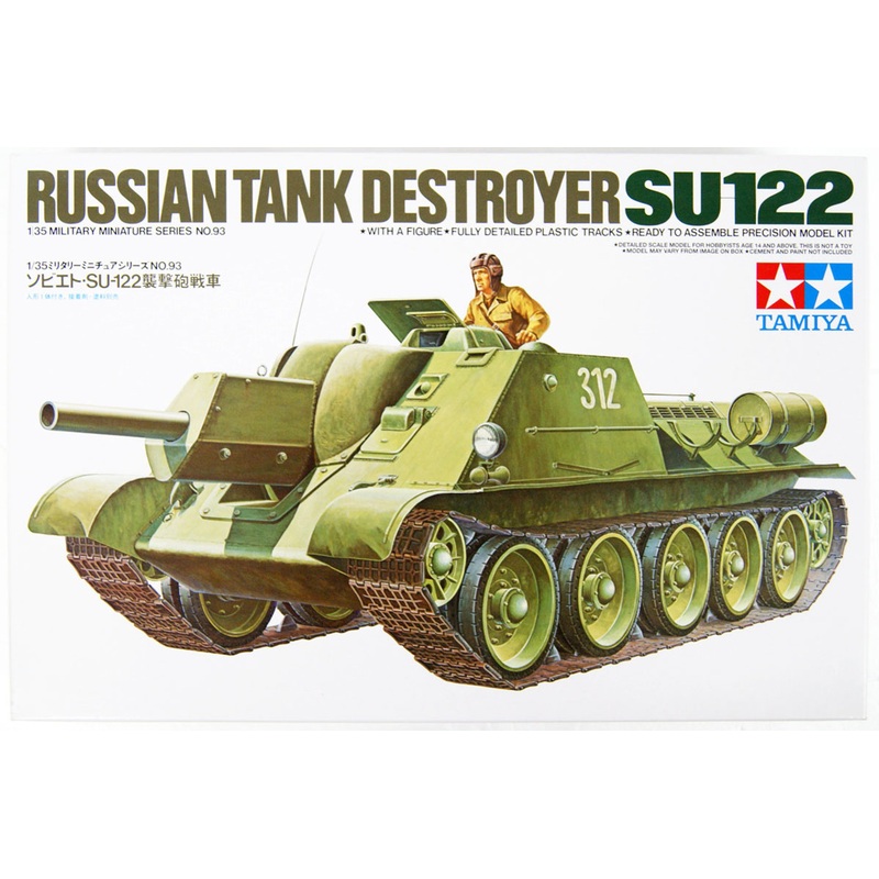 Tamiya 35093 Russian Tank Destroyer SU-122 1/35 Scale Kit
