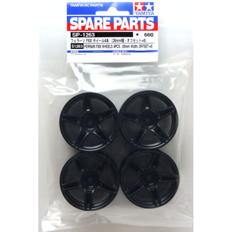Tamiya 51263 (SP1263) FERRARI FXX WHEELS 4pcs(26mm Width.OFFSET +4)