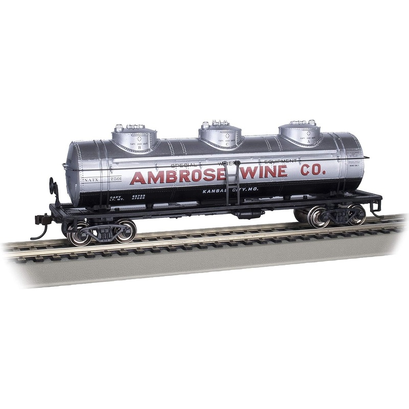 40′ 3-Dome Tank Car Ambrose Wine Co #7501