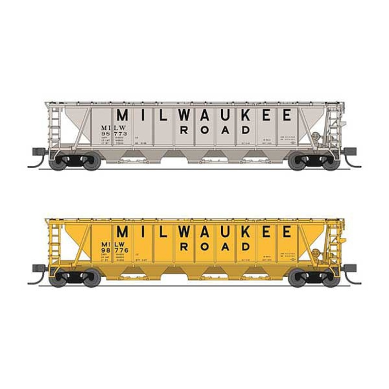 H32 Covered Hopper Milwaukee Road variety pack