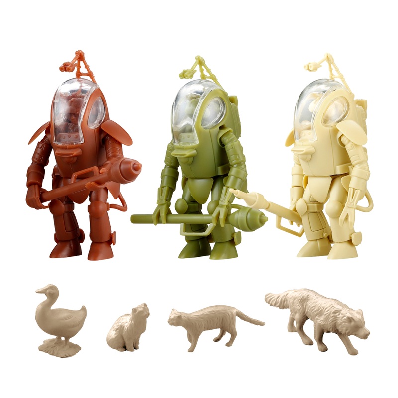 Kaiyodo ARTPLA 1/35 P.K.A. 3-Piece Set – Bremen P.K.A. Plastic Model (Maschinen Krieger)