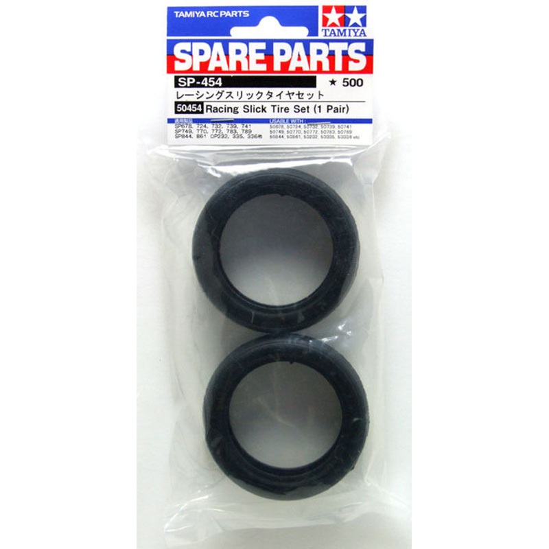 Tamiya 50454 (SP454) Racing Slick Tire Set (1 Pair)