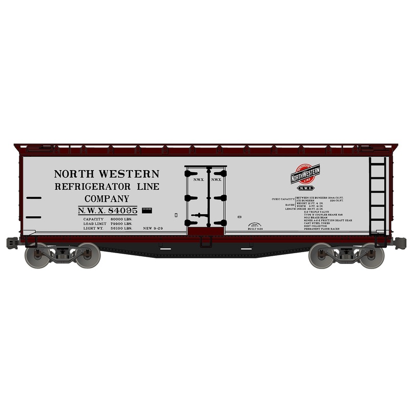 40′ Wood Reefer North Western Refrigerator Car