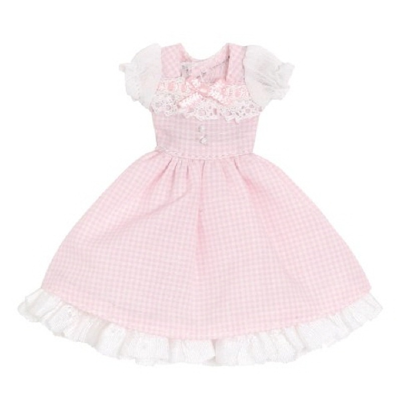 Azone PIC201-PNK 1/12 Sweet Gingham One Piece Pink Check