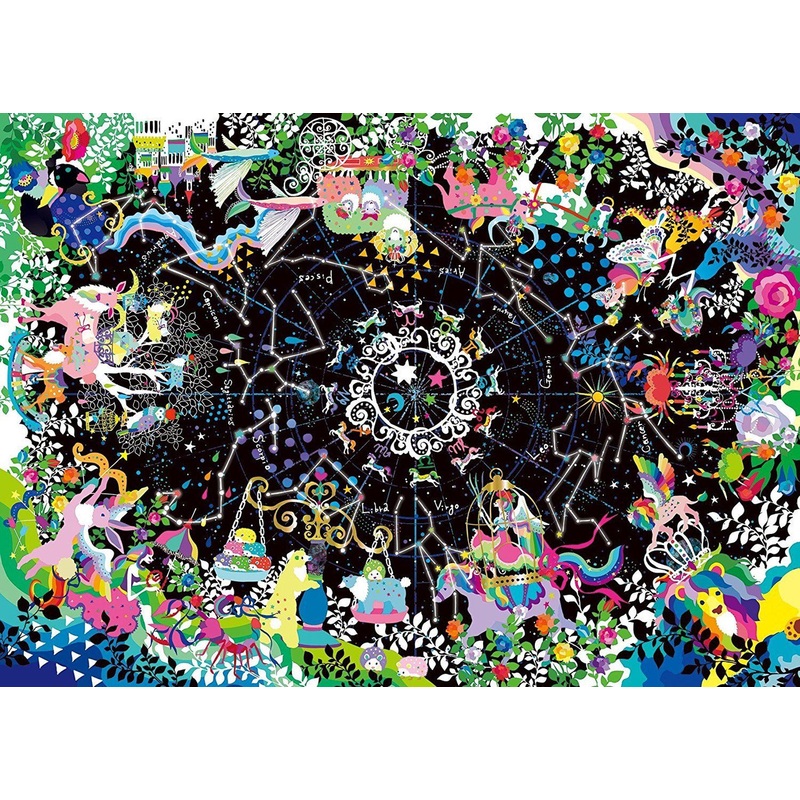 Epoch Jigsaw Puzzle 07-713 Kayo Horaguchi 12 Zodiacal Constellations (500 Pieces)