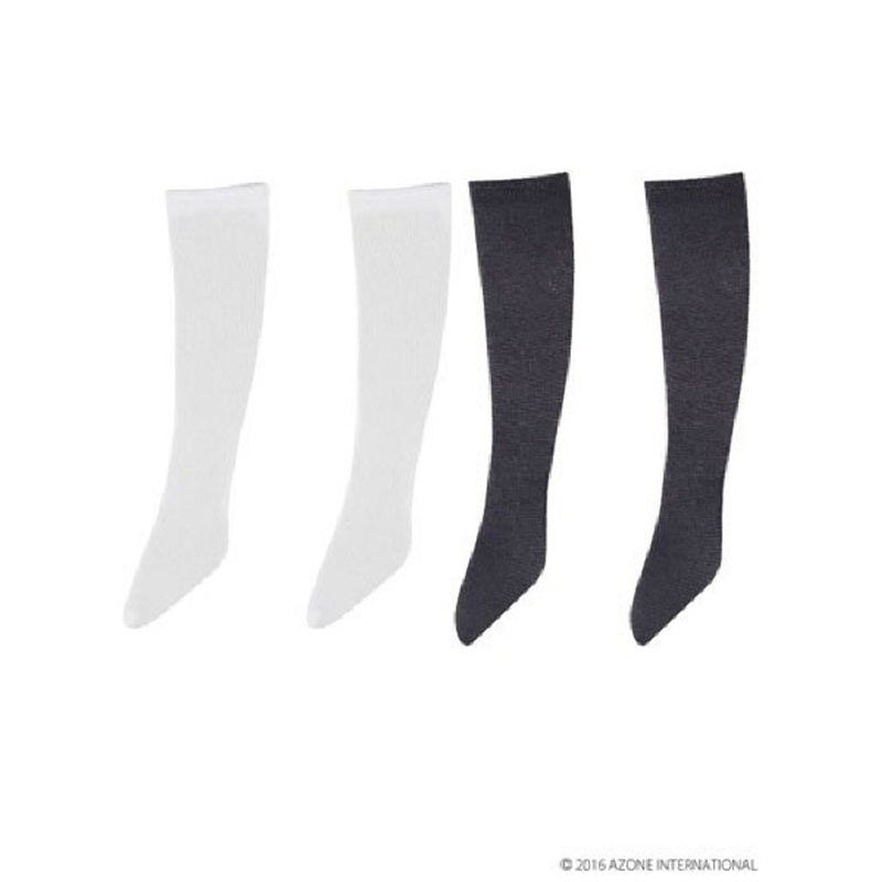 Azone ALB161-ASB Over Knee Socks B Set White/Gray
