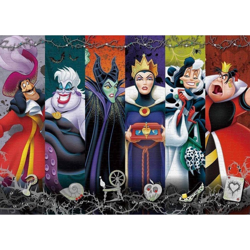Epoch Jigsaw Puzzle Decoration 74-007 Disney Villains Evil Darkness (500 Pieces)