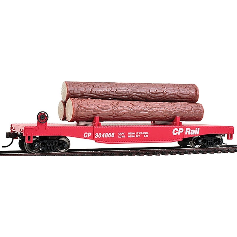 Log Dump Car w/3 Logs Canadian Pacific #304866