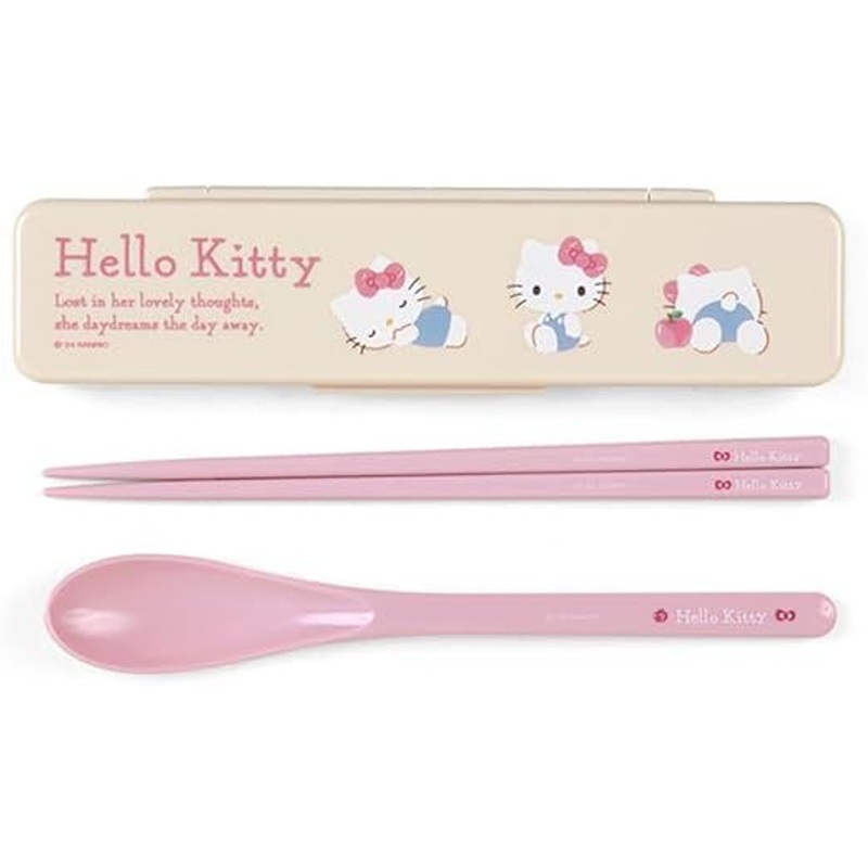 Sanrio Chopstick and Spoon Set Hello Kitty